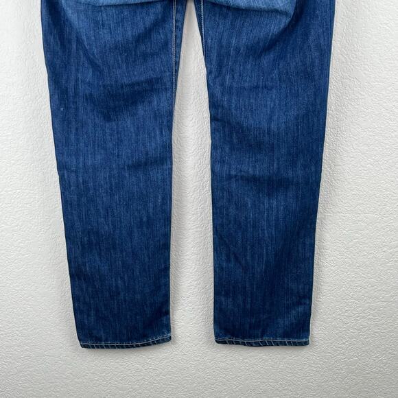Paige Low Rise Distressed Jimmy Jimmy Skinny Ankle Medium Wash Blue Jeans 27 USA - Picture 9 of 13